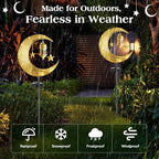 Lewondr 2Pcs Ramadan Solar Lights, Ramadan Decorations Outdoor - Image 4