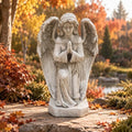 16.73 Inch Praying Angel Garden Statue, Weatherproof Cherub Sculpture by Guioiby