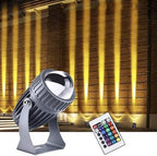 Outdoor LED Spotlights - IP65 Waterproof Narrow Beam Floodlight, Adjustable Long-Distance Beam Lamp for Roman Column Hotel Exterior Wall Lighting by Unknown