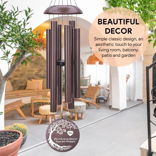 Personalized Memorial Wind Chime, Metal Wind Chime Deep Tone - Image 6