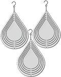 3 Pack 10 - inch Double Sided Teardrop Sublimation Wind Spinner Blanks w/Hooks by Unknown