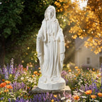 25'' Virgin Mary Statue with Bird Feeder Garden Decor Outdoor by RedefineModernLiving
