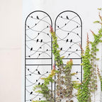 Garden Trellis for Climbing Plants Outdoor, 2-Pack 71" Metal Rustproof - Image 2