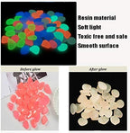 Glowing Stone Pink Luminous Stones, Artificial Pebbles That Glow in The Dark, Indoor and Outdoor Fish Tank Aquarium Garden Decoration Luminous Stones (Size : 300PCS) - Image 4