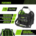 AWP Tool Bags, Premium Tool Bag, Black, Durable Tool Tote, for Professionals and Contractors - Image 2