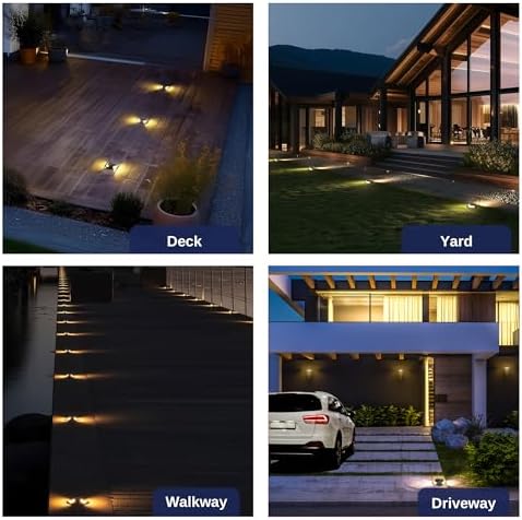 Gardenreet LED Well Lights Outdoor - Brass All Weather Electric Outdoor Inground Lighting, 12V LED Low Voltage Fixture, Antique Bronze for Pathway Backyard Yard with 4000K Neutral White MR16 Bulb - Image 5