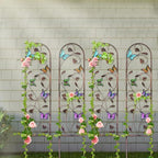 aboxoo 4-Pack Butterfly Metal Garden Trellis for Climbing Plants - Image 4