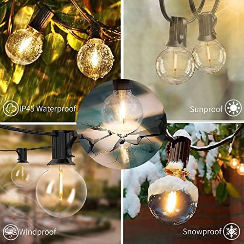 Svater Outdoor String Lights LED 60 FT G40 Patio Globe Light Waterproof - Image 4