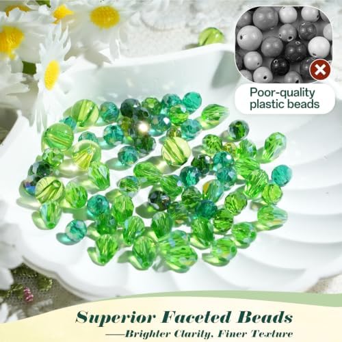 Ohanniewa 11300PCS 4 Pack Beaded Plant Kit with Fridge Magnets, DIY Hanging Plant Crafts with Video Tutorials, Handmade Gifts for Plant Lovers, Cute Desk & Refrigerator Decor - Image 4