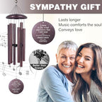 ASTARIN 36" Large Deep Tone Personalized Sympathy Wind Chimes, Memorial Wind Chime for Loss of Mother Father Loved One, Bereavement Gifts Decor Outdoor - Image 2