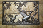 Cast Iron Duck Plaque Sign Ducks Home Garden Wall Decor Stepping Stone IRP-1419 Handmade Decor Artisan Art Decor For Home Vintage - Image 2