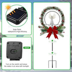 Fiber Optic Angel Solar Lights Garden Stakes,Christmas Decorastions Outdoor - Image 5