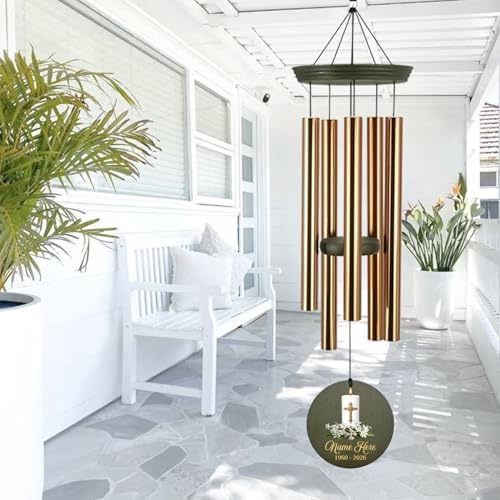 Personalized Sympathy Wind Chimes Memorial Custom Name Gifts - Image 6