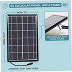 Solar Water Pump 12v With Solar Panel Efficient Powered Water Pump For Pond Circulation, Filtration, And Aeration, Submersible Fountain Kit For Garden, Bird Bath, Feature (9v 6w Panel + + Filter). - Image 3