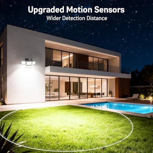 Solar Outdoor Lights,IP65 Waterproof,Motion Sensor & Remote,3000LM,188 LED - Image 2