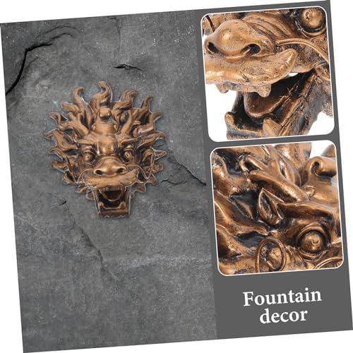 Resin Dragon Head Fountain Nozzle Outdoor Garden Water Outlet Decorative Villa Wall Fountain Spillway Weather Resistant for Elegant Landscape - Image 6