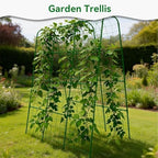 Cucumber Trellis for Raised Bed with Plastic Coated Steel Pipe-63"*50",Grn - Image 7