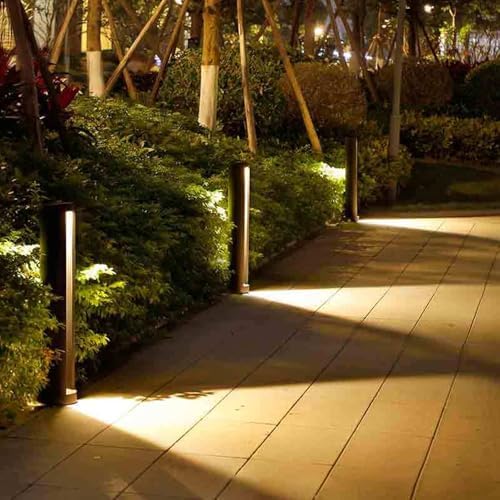 Modern Aluminum IP65 - Waterproof Landscape Path Lights with Warm - Light Hollow Bollard for Courtyard, Balcony and Front Door - Wired Garden Pathway Lighting Fixtures - Image 5