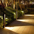Modern Aluminum IP65 - Waterproof Landscape Path Lights with Warm - Light Hollow Bollard for Courtyard, Balcony and Front Door - Wired Garden Pathway Lighting Fixtures - Image 5
