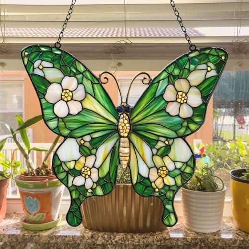 Floral Butterfly Acrylic Suncatcher - Image 4