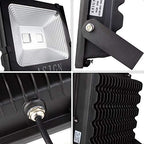 ASIGN 100W RGB LED Flood Lights, Indoor Outdoor Decoration Light Waterproof Color Changing LED Security Light with Remote Control, Dimmable Wall Washer Lights with US 3-Plug - Image 4