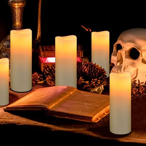 Flameless Battery Operated Led Candles10-Key Remote 24Hours Timer Set of 9 - Image 3
