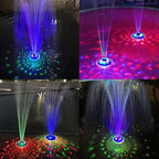 LanPool Floating Water Fountain with Underwater Lights, Powered Pump Outdoor, 3 Modes Sprinkler Waterfall Fountain for Inground Above Ground Pool, Pond-Blue-1PC - Image 6