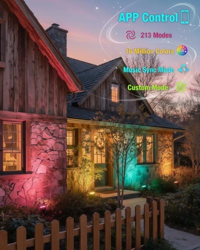 RGB Landscape Outdoor SpotLights with APP & Remote Control - Image 3