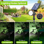800 Lumens Solar Powered Spot Lights Outdoor (Daylight White, 6-Pack) - Image 4