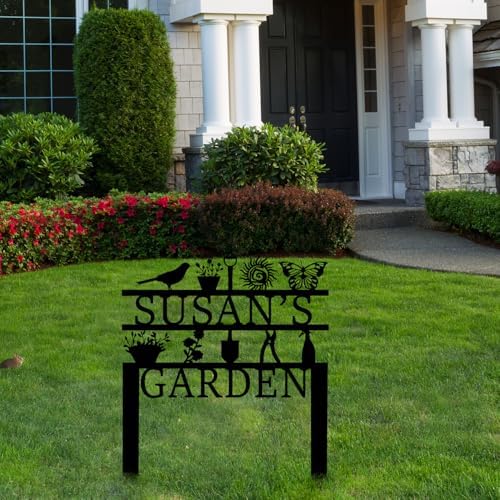 Personalized Garden Sign, Custom Garden Tools Sign with Stakes, Garden Sign with Last Name, Personalized Flower Garden Name Sign, Yard Sign, Lawn Sign, Custom Family Name Garden Sign, Farmhouse Decor - Image 6