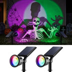 FALOVE 2 Pack Color Changing Solar Powered LED Sunset Spotlight Outdoor by FALOVE
