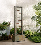Kenroy Home 51008LGSLCOP Spillway Floor Fountain with Slate and Copper Finish, Rustic Style, 47.75" Height, 15.75" Width, 8" Depth - Image 6