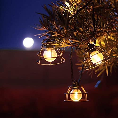 Vigdur Lantern String Lights, 10 G40 Bulbs Patio String Lights, 11FT - Image 6