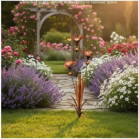 Butterfly Garden Stake Weatherproof Metal Floral Garden Stake - Image 2