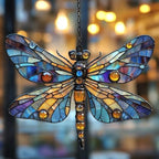 Tiffany Style Dragonfly Acrylic Suncatcher by AVAGAN