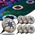 Colorful Mosaic Solar Disk Light,Waterproof Outdoor Glass LED Garden Stake Lighting(SetC,6) by Unknown