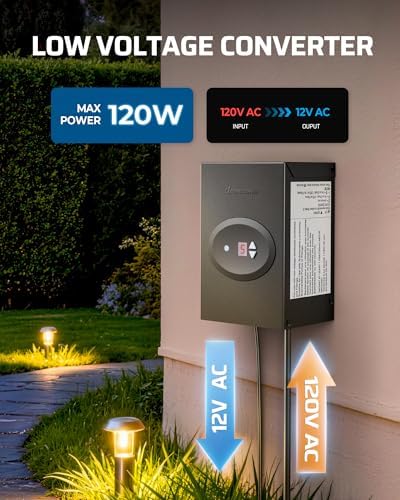 DEWENWILS 120W Low Voltage Landscape Transformer - Image 2