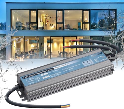 QNNP® LED Driver 300 Watts 12V DC Low Voltage Transformer Waterproof IP67 Power Supply Transformer Adapter AC 110V-265V to 12V DC, LED Power Supply for Indoor Outdoor Lighting by qnnplighting