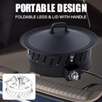 EcoNook 24 inch Portable Propane Fire Pits with Grill - Image 3