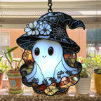 Cute Witch Ghost Acrylic Suncatcher - Image 4