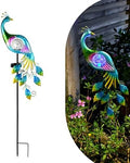 Solar Garden Decorative Lights, Garden Decor Solar Lights Peacock Lawn Light, for Yard Outdoor Decorations Ground Inserted Waterproof Yard Lamp LED (Blue) by YMTengFei