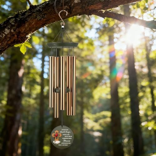 Personalized Wind Chimes Cardinal Memorial Gifts Keepsake - Image 6