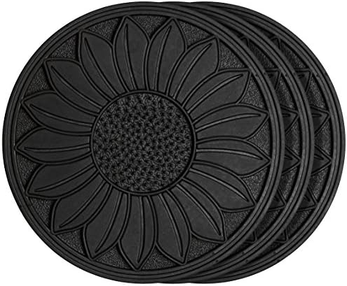 HF by LT Rubber Sunflower Garden Stepping Stone, 11-3/4 inches, Set of 3 by HFbyLT