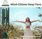 FSVGYY Wind-Chimes-Outdoor-Deep-Tone, Large Soothing Melodic Tones Windchimes, Wind Chimes for Outside, Memorial Wind Chime Best Gift for Mom Women Grandma Neighbors(32" Forest Green Coated Aluminum) - Image 3