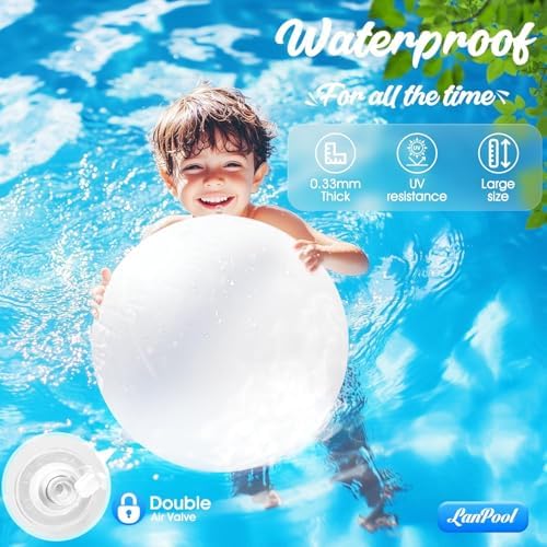 LanPool Floating Pool Lights,14" Flame Solar Pool Lights,Floating Glow Globe IP68 Waterproof, Solar Powered Swimming Pool Accessories, Large Floating Light Up Balls for Pool Pond Outdoor Decor-4PCS - Image 4