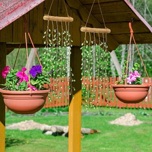 Suncalla 2 Pcs Green Plants Crystal Suncatchers Window Garden Decor - Image 6