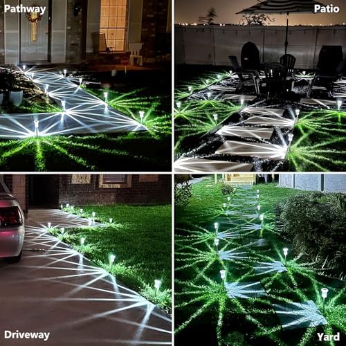 15 Pack Solar Pathway Lights Outdoor Waterproof, Cool White LED - Image 4