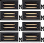 SUNVIE 8-Pack Low Voltage Step Lights 5W 6in Outdoor Black Cast-Aluminum by SUNVIE