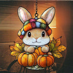 Cute Little Bunny Autumn Acrylic Suncatcher - Image 7