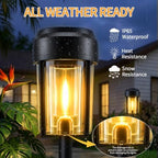 Solar Pathway Lights Outdoor, IP65 Waterproof Solar Powered Garden Lights, Auto On/Off Outdoor Light for Yard Lawn Garden Patio Walkway Driveway Landscape Lighting (6 Pack) - Image 3